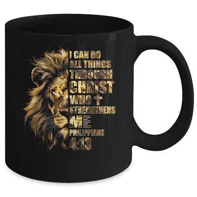 Christian I Can Do All Things Through Christ Lion Faith Mug | teecentury