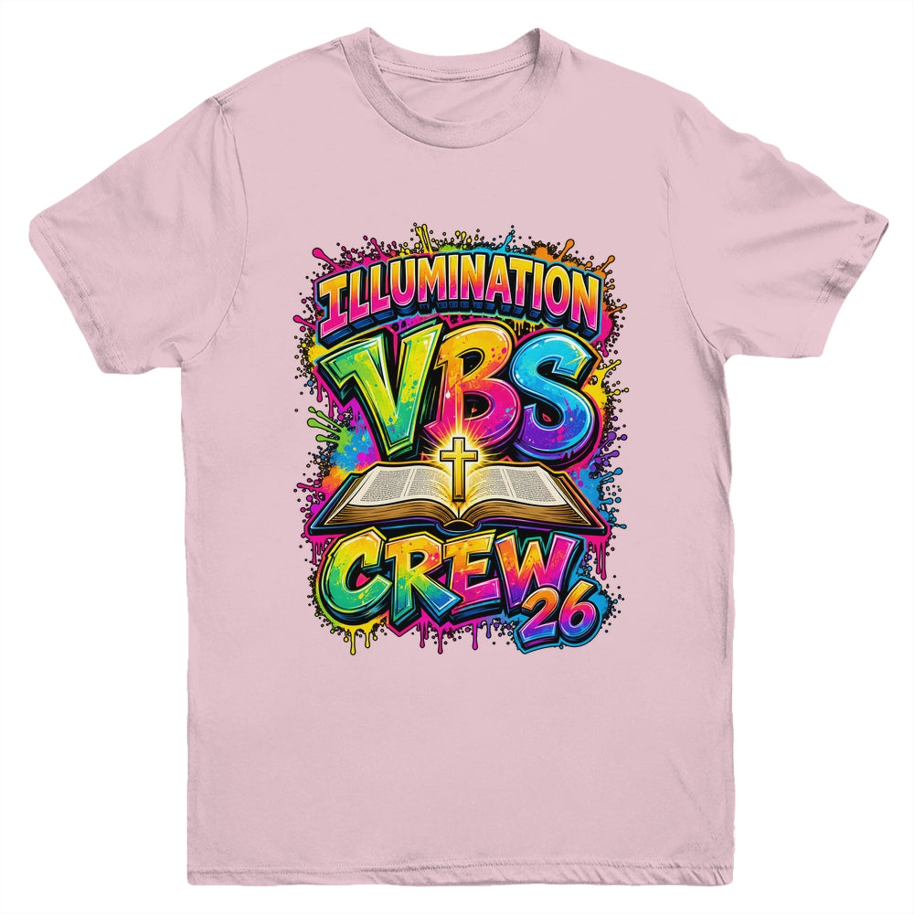 Christian Illumination Vbs Crew 2026 Youth Camp Volunteer Youth Shirt | teecentury