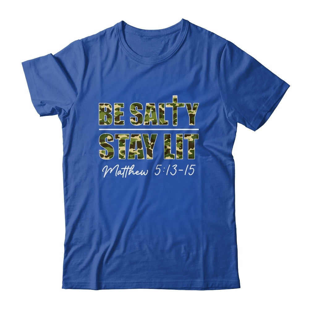 Christian Men Women Bible Verse Be Salty Stay Lit Matthew Shirt & Hoodie | teecentury