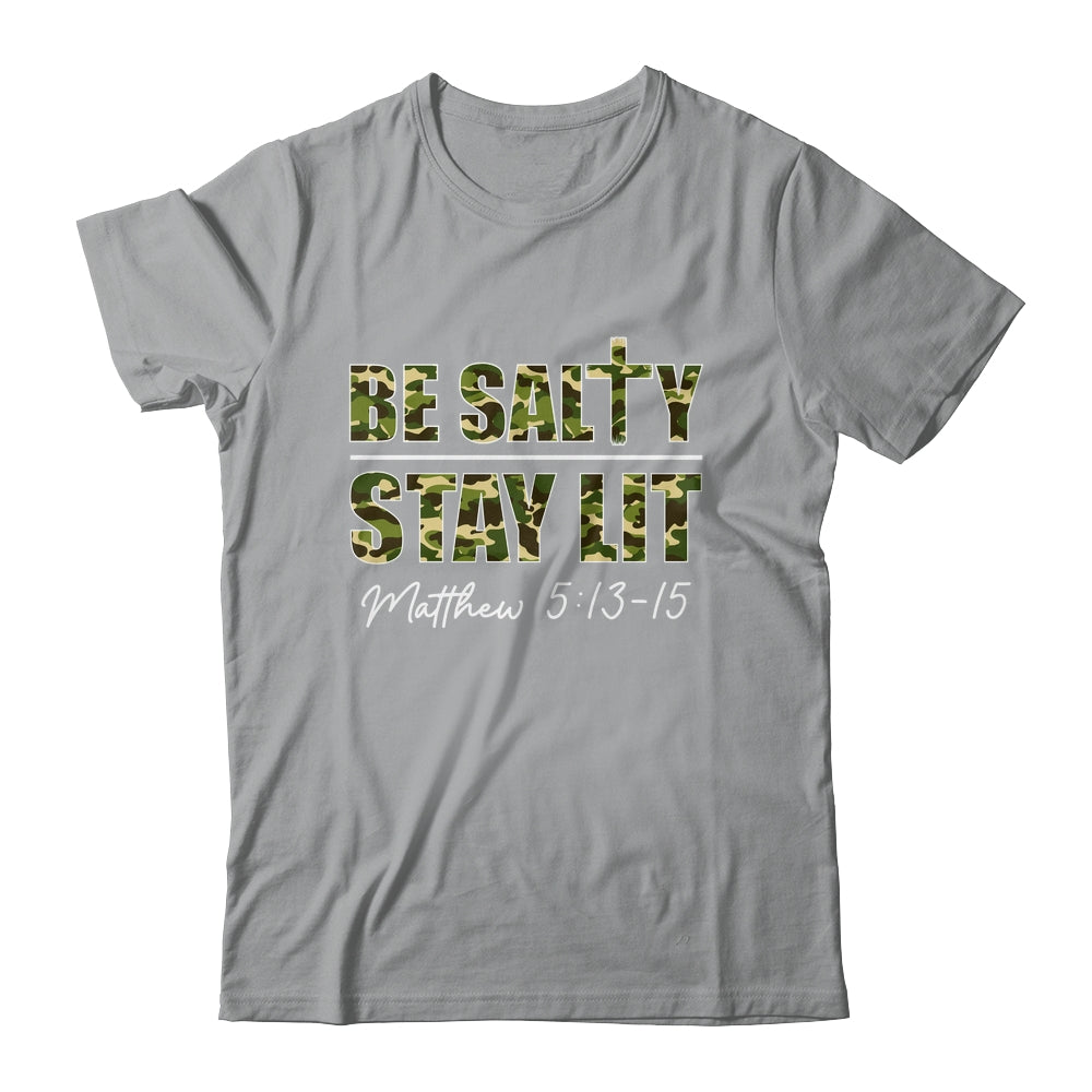 Christian Men Women Bible Verse Be Salty Stay Lit Matthew Shirt & Hoodie | teecentury