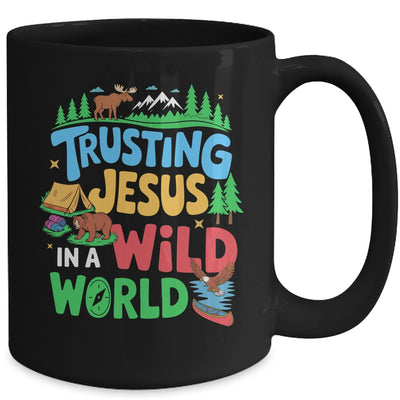 Christian VBS Trusting Jesus In A Wild World Summer Camping Mug | teecentury