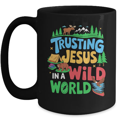 Christian VBS Trusting Jesus In A Wild World Summer Camping Mug | teecentury