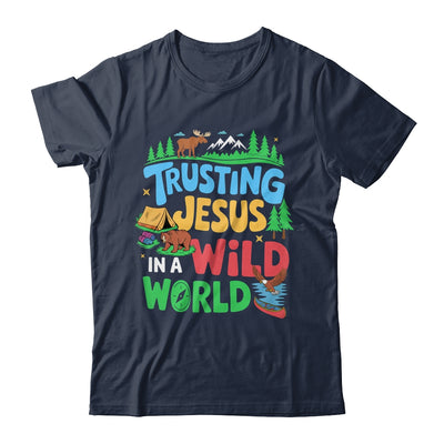 Christian VBS Trusting Jesus In A Wild World Summer Camping Shirt & Tank Top | teecentury