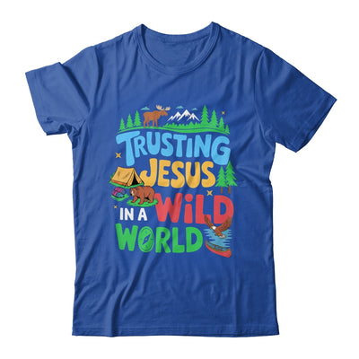 Christian VBS Trusting Jesus In A Wild World Summer Camping Shirt & Tank Top | teecentury