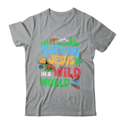 Christian VBS Trusting Jesus In A Wild World Summer Camping Shirt & Tank Top | teecentury