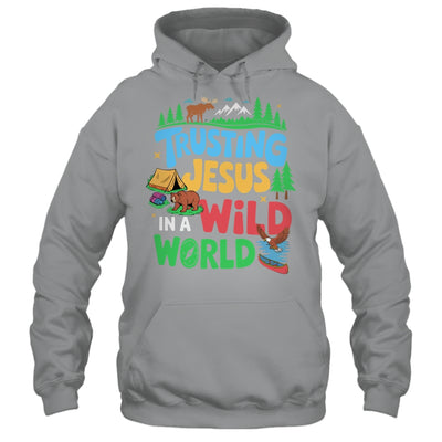 Christian VBS Trusting Jesus In A Wild World Summer Camping Shirt & Tank Top | teecentury