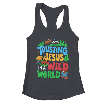 Christian VBS Trusting Jesus In A Wild World Summer Camping Shirt & Tank Top | teecentury