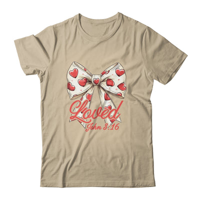 Christian Women Valentines Day Loved Retro John Bible Verse Shirt & Sweatshirt | teecentury