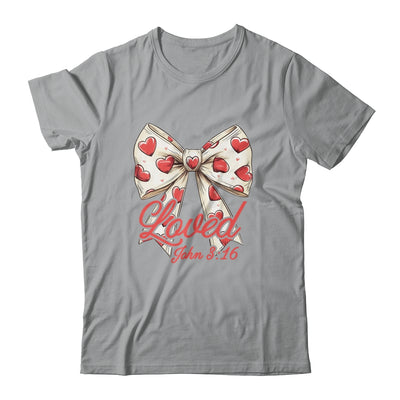 Christian Women Valentines Day Loved Retro John Bible Verse Shirt & Sweatshirt | teecentury