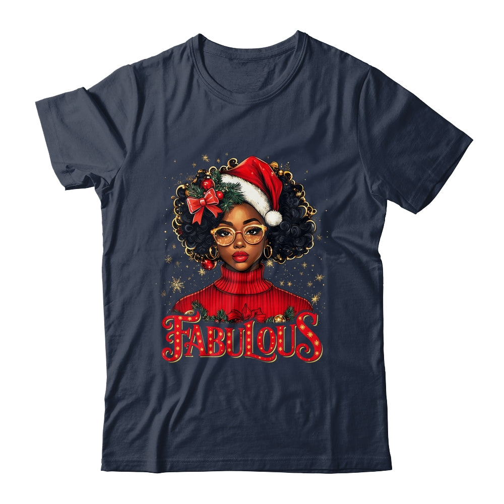 Christmas African American Melanin Afro Sleigh Queen Shirt & Sweatshirt | teecentury