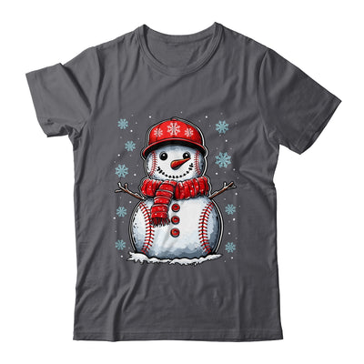 Christmas Baseball Snowman Boys Baseball Christmas Women Men Shirt & Sweatshirt | teecentury