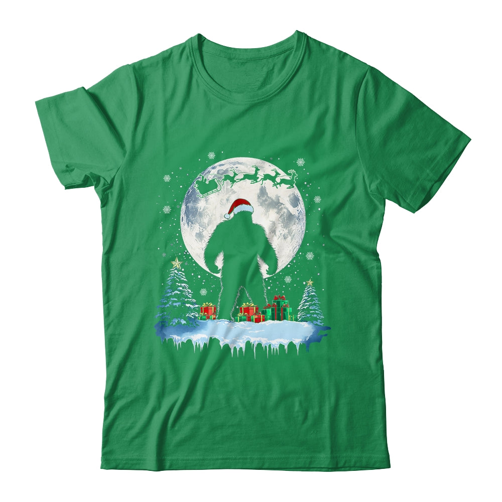 Christmas Bigfoot Santa Hat Tree Sleigh Moon Reindeer Snow Shirt & Sweatshirt | teecentury