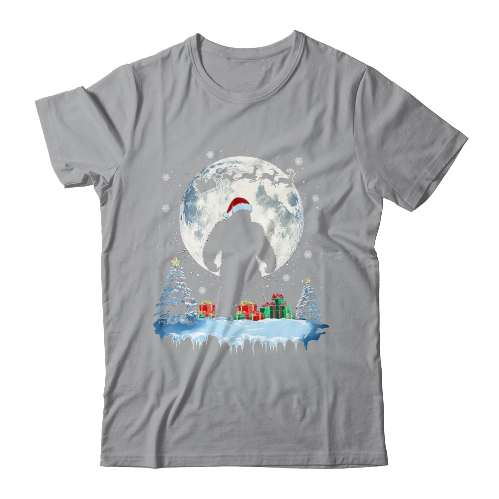 Christmas Bigfoot Santa Hat Tree Sleigh Moon Reindeer Snow Shirt & Sweatshirt | teecentury