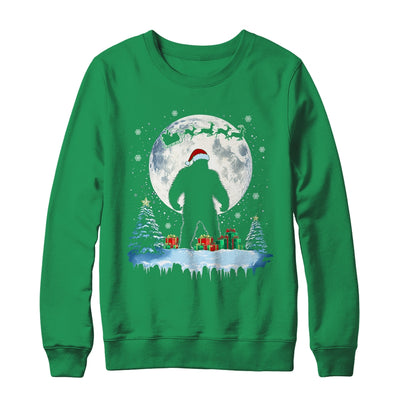 Christmas Bigfoot Santa Hat Tree Sleigh Moon Reindeer Snow Shirt & Sweatshirt | teecentury