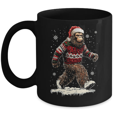 Christmas Bigfoot Sasquatch Funny Bigfoot Ugly Christmas Mug | teecentury