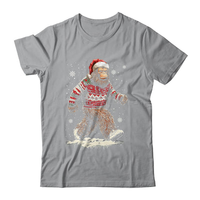 Christmas Bigfoot Sasquatch Funny Bigfoot Ugly Christmas Shirt & Sweatshirt | teecentury