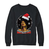 Christmas Black African American Santa Hat Xmas Afro Woman Shirt & Sweatshirt | teecentury