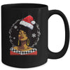 Christmas Black African American Santa Hat Xmas Afro Woman Mug | teecentury