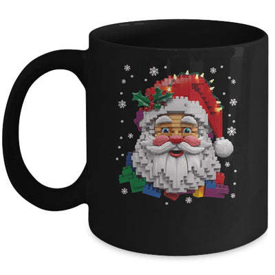 Christmas Builder Block Brick Building Santa Face Mens Boys Mug | teecentury