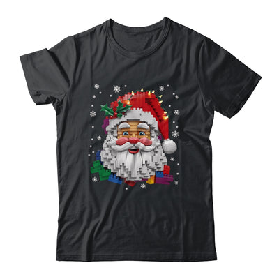 Christmas Builder Block Brick Building Santa Face Mens Boys Shirt & Sweatshirt | teecentury