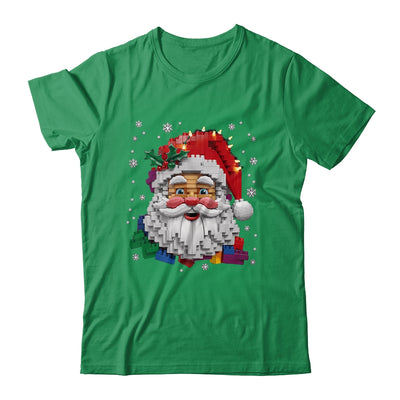 Christmas Builder Block Brick Building Santa Face Mens Boys Shirt & Sweatshirt | teecentury