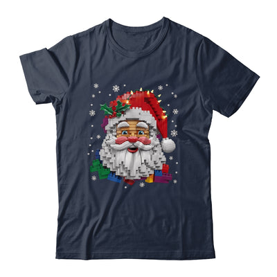 Christmas Builder Block Brick Building Santa Face Mens Boys Shirt & Sweatshirt | teecentury