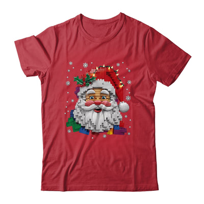 Christmas Builder Block Brick Building Santa Face Mens Boys Shirt & Sweatshirt | teecentury