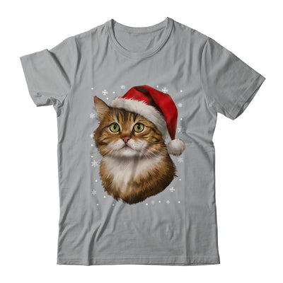 Christmas Cat Snow Xmas Graphic Cute Cat Lover Men Women Shirt & Sweatshirt | teecentury