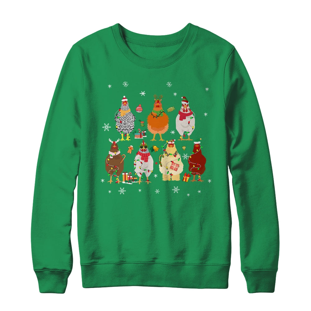 Christmas Chickens Farm Heifer Christmas For Women Shirt & Sweatshirt | teecentury