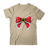 Christmas Coquette Bow Christmas Santa Bow Christmas Design Shirt & Sweatshirt | teecentury