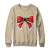 Christmas Coquette Bow Christmas Santa Bow Christmas Design Shirt & Sweatshirt | teecentury