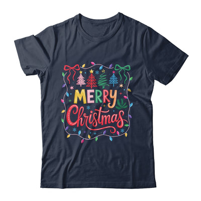 Christmas Coquette Bow Merry Christmas Tree Women Girls Shirt & Sweatshirt | teecentury