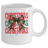 Christmas Coquette Bow Retro Christmas Season Girls Women Mug | teecentury