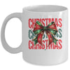 Christmas Coquette Bow Retro Christmas Season Girls Women Mug | teecentury