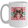Christmas Coquette Bow Retro Christmas Season Girls Women Mug | teecentury