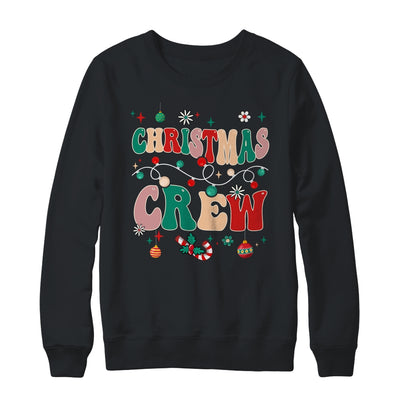 Christmas Crew Xmas Lights Happy Holiday Women Girl Groovy Shirt & Sweatshirt | teecentury