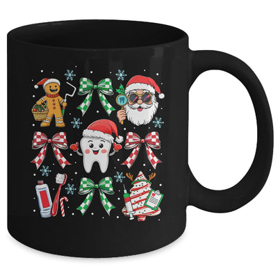 Christmas Dental Squad Crew Dentist Assistant Bow Coquette Mug | teecentury