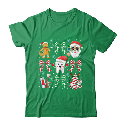 Christmas Dental Squad Crew Dentist Assistant Bow Coquette Shirt & Sweatshirt | teecentury