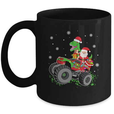 Christmas Family Matching Santa Truck Dinosaur Boys Kids Mug | teecentury