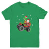 Christmas Family Matching Santa Truck Dinosaur Boys Kids Youth Shirt | teecentury