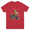 Christmas Family Matching Santa Truck Dinosaur Boys Kids Youth Shirt | teecentury