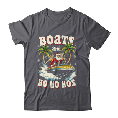 Christmas Funny Santa Boats And Ho Ho Hos Boat Captain Men Shirt & Sweatshirt | teecentury
