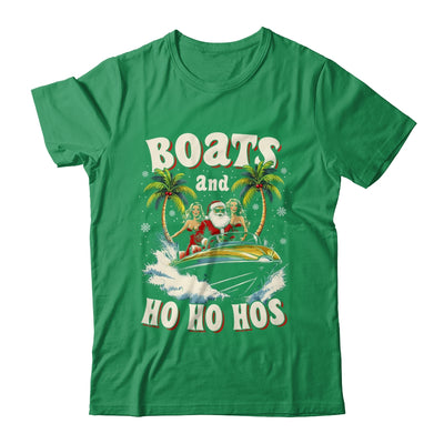 Christmas Funny Santa Boats And Ho Ho Hos Boat Captain Men Shirt & Sweatshirt | teecentury