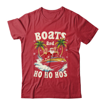 Christmas Funny Santa Boats And Ho Ho Hos Boat Captain Men Shirt & Sweatshirt | teecentury
