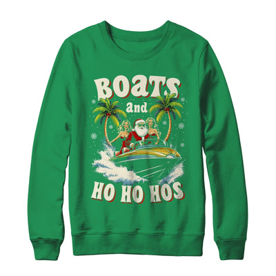 Christmas Funny Santa Boats And Ho Ho Hos Boat Captain Men Shirt & Sweatshirt | teecentury