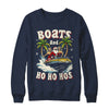 Christmas Funny Santa Boats And Ho Ho Hos Boat Captain Men Shirt & Sweatshirt | teecentury