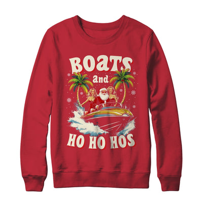 Christmas Funny Santa Boats And Ho Ho Hos Boat Captain Men Shirt & Sweatshirt | teecentury