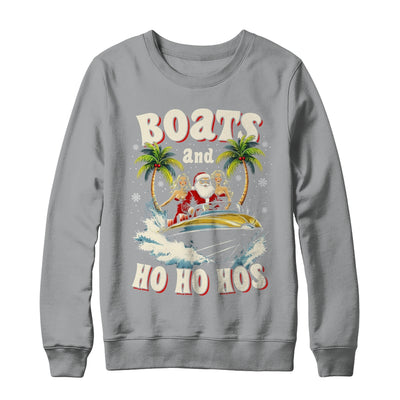 Christmas Funny Santa Boats And Ho Ho Hos Boat Captain Men Shirt & Sweatshirt | teecentury