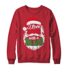 Christmas I Love A Man With A Beard Funny Santa Claus Shirt & Sweatshirt | teecentury