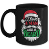 Christmas I Love A Man With A Beard Funny Santa Claus Mug | teecentury
